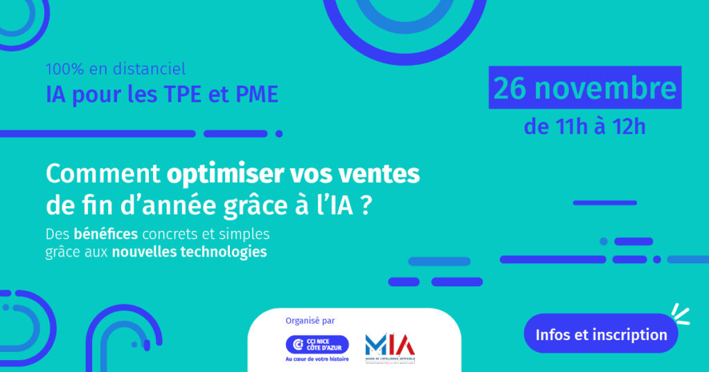 WEBINAR IA 26/11 – Comment optimiser vos ventes de fin d’année grâce à l’IA ?